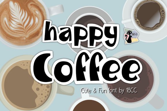 Happy Coffee: A Trendy Display Font for Joyful Designs