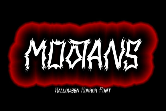 Mootans: The Dark Display Font for Spooky Projects