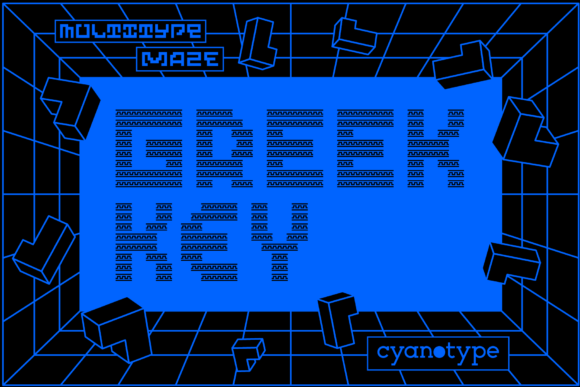 MultiType Maze Greek Key: Pixelated Design Power