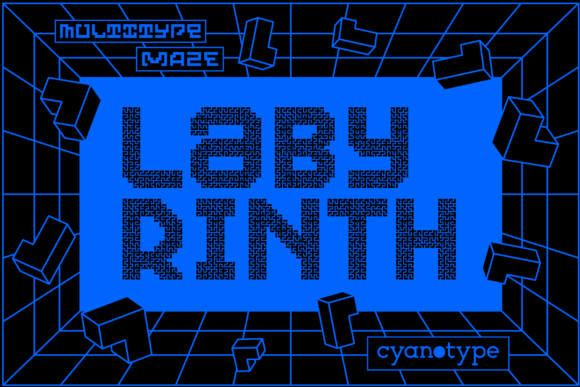 MultiType Maze Labyrinth: Redefining Pixel Aesthetics in Modern Design