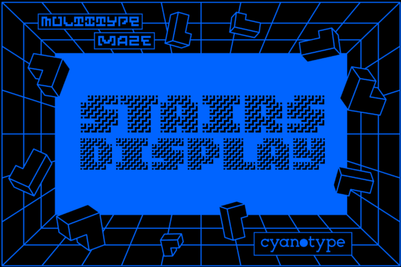 MultiType Maze Stairs Display: A Pixelated Design Tool for Modern Creativity