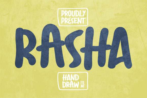 Rasha Font: Urban Style, Painted Brush Strokes, and Display Design