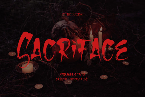 Sacriface: The Ultimate Horror Display Font for Dark Designs