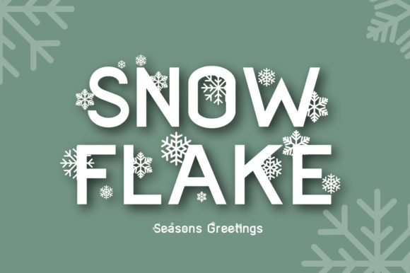 Snowflake: Integrating a Wintery Display Font into Professional Design Workflows