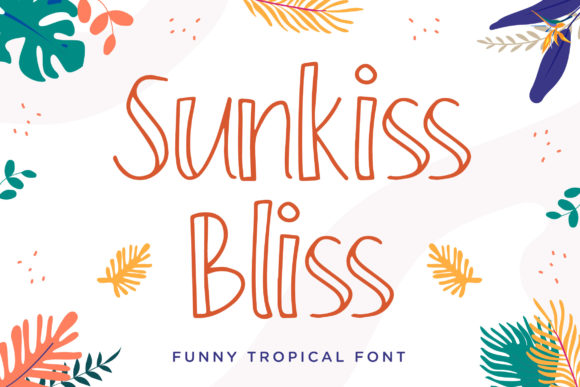 Sunkiss Bliss: The Summer-Themed Outline Display Font That Captures Sunshine