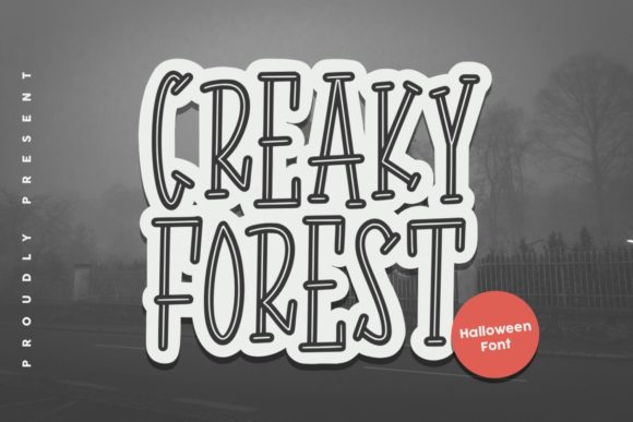The Spooky Charm of Creaky Forest: Elevating Halloween Designs with Unique Typography